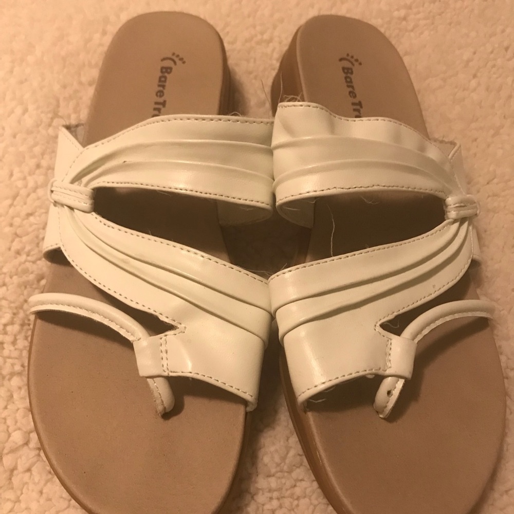 White sandals